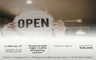 2300 sq. ft. Lease available for your dream