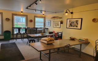 Updated Cafe on Busy Restaurant Row