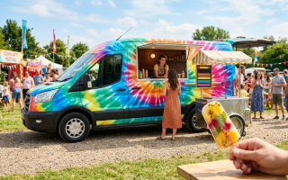 Profitable Mobile Dessert Model with 2 Custom Ford Vans