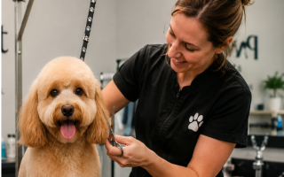 Rapidly growing dog grooming and boarding  