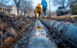 Underground Utility with Fire Main Installation