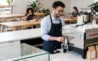 Semi-Absentee Coffee Shop in Growing Market