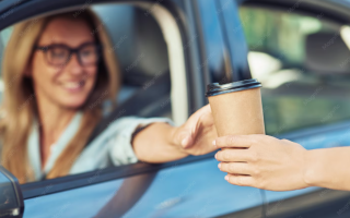 Drive-Thru Coffee Shop with Real Estate