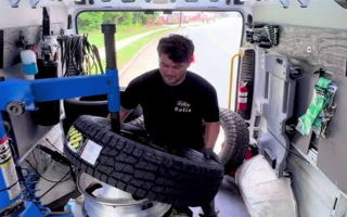 Tire installation done by Mobile Van 