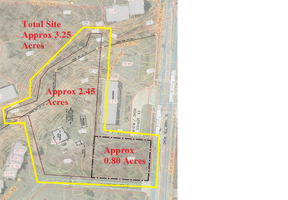 Land: 3.25 AC w/.80 AC Frontage-Surrounded Centers