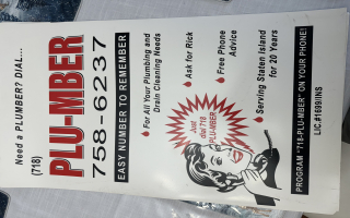 Phone Numbers 212-PLUMBER, 718-PLUMBER 631-PLUMBER