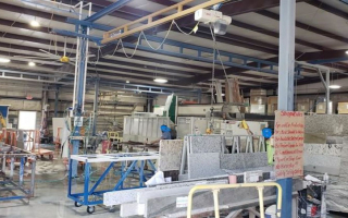 Elegant Granite, Quartz and Marble Showroom and Manufacturing with Real Estate Included