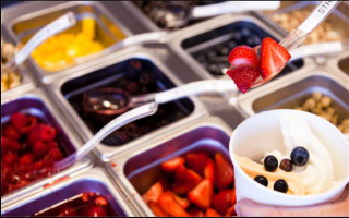 Beautiful Frozen Yogurt and Gelato Shop