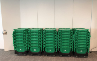 Green Bin kathy ireland Eco Moving Bins Rental Co.