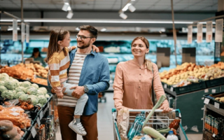 Neighborhood Grocery Store in Historical Town
