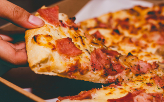 Charming Main-Street Pizza Restaurant