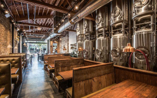 Brewery with Bar, Restaurant and Beer Garden