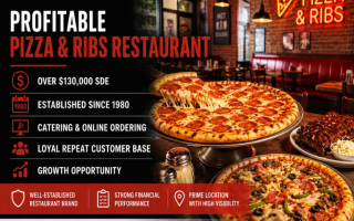 Pizza & Ribs Restaurant | $130K SDE | Established Local Favorite