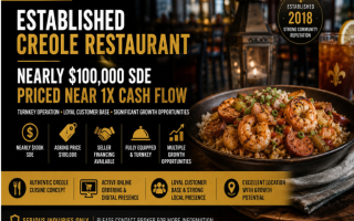 Popular Creole Dining Concept – Fully Equipped 